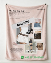 Miumiu Throw Blankets